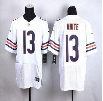 New Chicago Bears #13 Kevin White White Men's Stitched NFL Elite Jersey