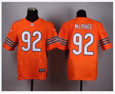 NEW Chicago Bears #92 Pernell McPhee Orange Alternate Men's Stitched NFL Elite Jersey