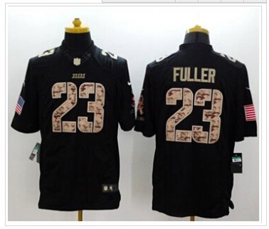 NEW Chicago Bears #23 Kyle Fuller Black Salute To Service Jersey