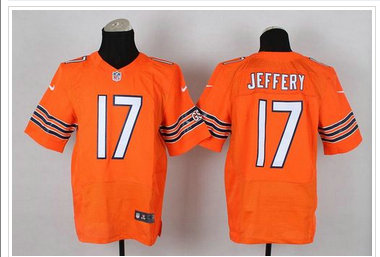 New Chicago Bears #17 Alshon Jeffery Orange NFL Elite Jersey