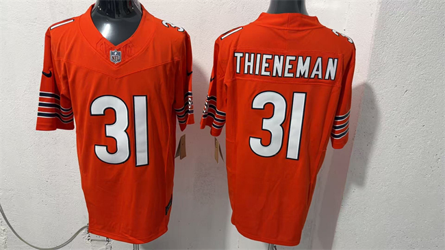Men's Chicago Bears #31 Dillon Thieneman Orange 2026 F.U.S.E. Vapor Untouchable Limited Stitched Football Jersey