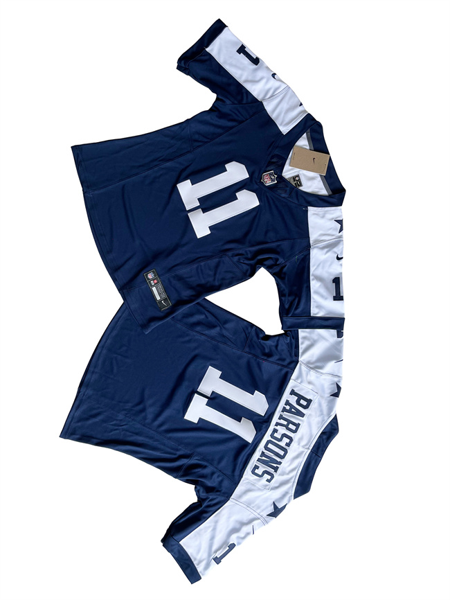 Women's Dallas Cowboys #11 Micah Parsons Navy White 2023 F.U.S.E. Limited Stitched Jersey(Run Small) Women's Dallas Cowboys #11 Micah Parsons Navy White 2023 F.U.S.E. Limited Stitched Jersey(Run Small)
