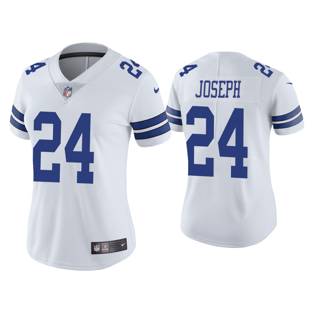 Women Cowboys #24 Kelvin Joseph White Jersey Women Cowboys #24 Kelvin Joseph White Jersey