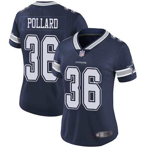 Cowboys #36 Tony Pollard Navy Blue Team Color Women's Stitched Football Vapor Untouchable Limited Jersey Cowboys #36 Tony Pollard Navy Blue Team Color Women's Stitched Football Vapor Untouchable Limited Jersey