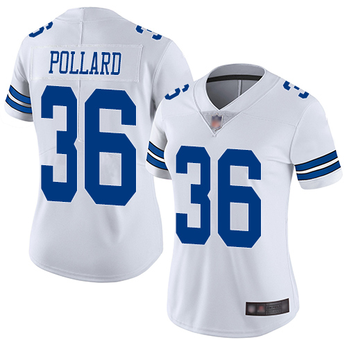 Cowboys #36 Tony Pollard White Women's Stitched Football Vapor Untouchable Limited Jersey Cowboys #36 Tony Pollard White Women's Stitched Football Vapor Untouchable Limited Jersey