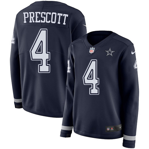 Nike Cowboys #4 Dak Prescott Navy Blue Team Color Women's Stitched Nike Cowboys #4 Dak Prescott Navy Blue Team Color Women's Stitched
