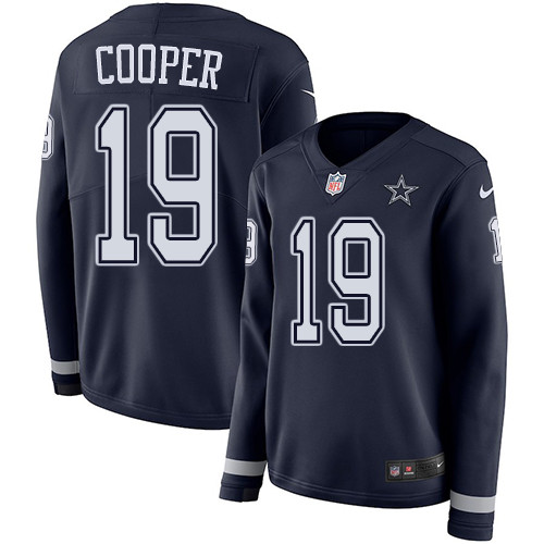 Nike Cowboys #19 Amari Cooper Navy Blue Team Color Women's Nike Cowboys #19 Amari Cooper Navy Blue Team Color Women's