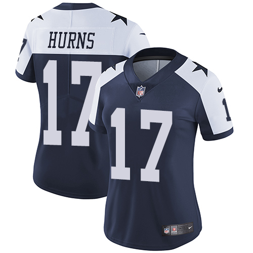 Nike Cowboys #17 Allen Hurns Navy Blue Thanksgiving Women's Stitched NFL Vapor Untouchable Limited Throwback Jersey Nike Cowboys #17 Allen Hurns Navy Blue Thanksgiving Women's Stitched NFL Vapor Untouchable Limited Throwback Jersey