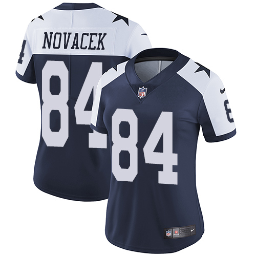 Nike Cowboys #84 Jay Novacek Navy Blue Women's Throwback Alternate Vapor Untouchable Limited Player NFL Jersey Nike Cowboys #84 Jay Novacek Navy Blue Women's Throwback Alternate Vapor Untouchable Limited Player NFL Jersey
