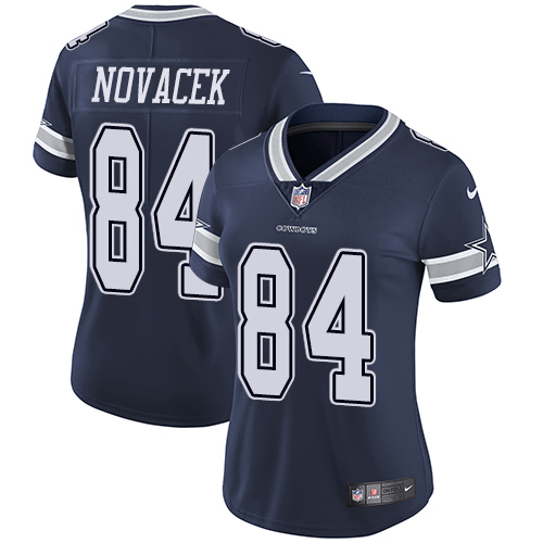 Nike Cowboys #84 Jay Novacek Navy Blue Women's Team Color Vapor Untouchable Elite Player NFL Jersey
