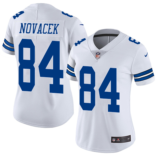 Nike Cowboys #84 Jay Novacek White Women's Vapor Untouchable Limited Player NFL Jersey