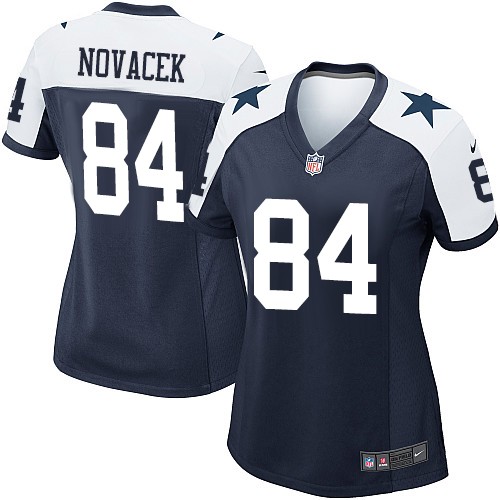 Nike Cowboys #84 Jay Novacek Navy Blue Women's Throwback Alternate NFL Game Jersey Nike Cowboys #84 Jay Novacek Navy Blue Women's Throwback Alternate NFL Game Jersey