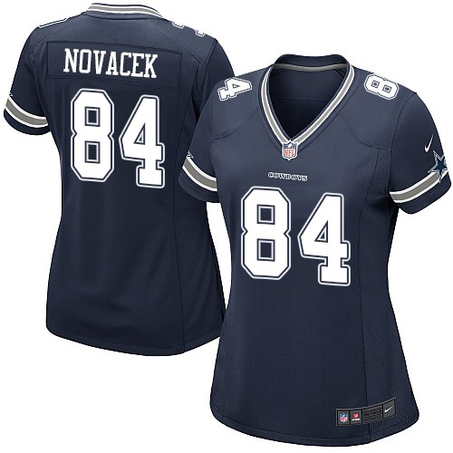 Nike Cowboys #84 Jay Novacek Navy Blue Women's Team Color NFL Game Jersey Nike Cowboys #84 Jay Novacek Navy Blue Women's Team Color NFL Game Jersey