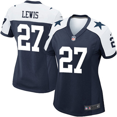 Nike Cowboys #27 Jourdan Lewis Navy Blue Women's Throwback Alternate NFL Game Jersey Nike Cowboys #27 Jourdan Lewis Navy Blue Women's Throwback Alternate NFL Game Jersey
