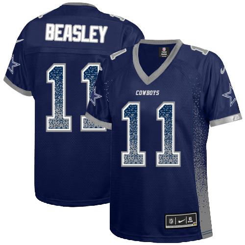 Nike Cowboys #11 Cole Beasley Navy Blue Team Color Women's Stitched NFL Elite Drift Fashion Jersey Nike Cowboys #11 Cole Beasley Navy Blue Team Color Women's Stitched NFL Elite Drift Fashion Jersey