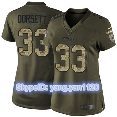 Nike Cowboys #33 Tony Dorsett Green Women's Stitched NFL Limited Salute to Service Jersey Nike Cowboys #33 Tony Dorsett Green Women's Stitched NFL Limited Salute to Service Jersey