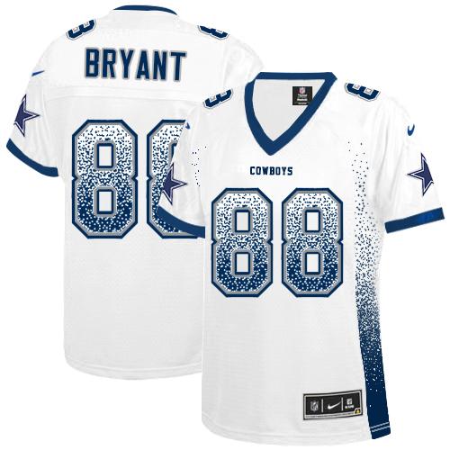 Nike Cowboys #88 Dez Bryant White Women's Stitched NFL Elite Drift Fashion Jersey Nike Cowboys #88 Dez Bryant White Women's Stitched NFL Elite Drift Fashion Jersey