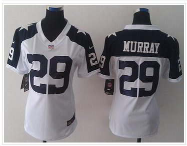 Women's NEW Cowboys #29 DeMarco Murray White Thanksgiving Throwback NFL Limited Jersey Women's NEW Cowboys #29 DeMarco Murray White Thanksgiving Throwback NFL Limited Jersey