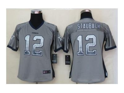 NEW women nfl jerseys dallas cowboys #12 roger staubach grey(Elite drift fashion) NEW women nfl jerseys dallas cowboys #12 roger staubach grey(Elite drift fashion)
