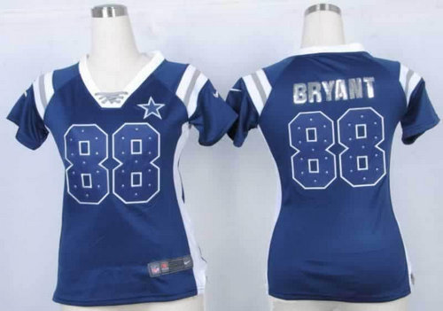 NEW Women Jerseys Dallas Cowboys 88 Dez Bryant Blue(fashion Rhinestone sequins) NEW Women Jerseys Dallas Cowboys 88 Dez Bryant Blue(fashion Rhinestone sequins)