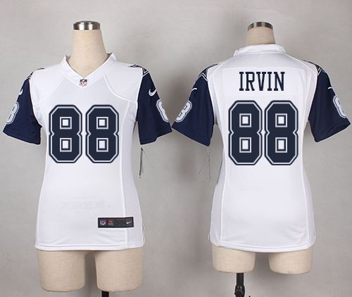 Nike Cowboys #88 Michael Irvin White Women's Stitched NFL Elite Rush Jersey Nike Cowboys #88 Michael Irvin White Women's Stitched NFL Elite Rush Jersey