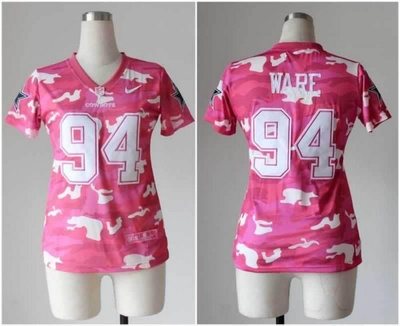 NEW women nfl jerseys Dallas Cowboys #94 DeMarcus Ware pink(fashion camo) NEW women nfl jerseys Dallas Cowboys #94 DeMarcus Ware pink(fashion camo)