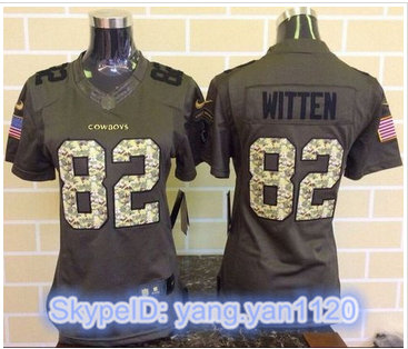 Women Nike Cowboys #82 Jason Witten Green Stitched NFL Limited Salute to Service Jersey Women Nike Cowboys #82 Jason Witten Green Stitched NFL Limited Salute to Service Jersey