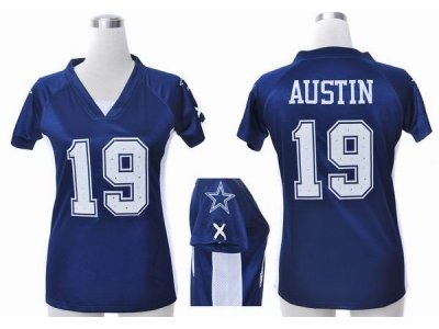 NEW Women Dallas Cowboys 19 Miles Austin blue jerseys(draft him ii top) NEW Women Dallas Cowboys 19 Miles Austin blue jerseys(draft him ii top)