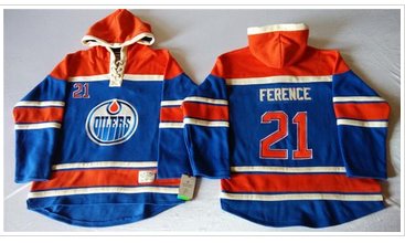 Edmonton Oilers #21 Andrew Ference Light Blue Sawyer Hooded Sweatshirt Stitched NHL Jersey Edmonton Oilers #21 Andrew Ference Light Blue Sawyer Hooded Sweatshirt Stitched NHL Jersey