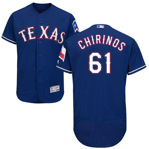 Rangers #61 Robinson Chirinos Blue Flexbase Authentic Collection Stitched Baseball Jersey Rangers #61 Robinson Chirinos Blue Flexbase Authentic Collection Stitched Baseball Jersey