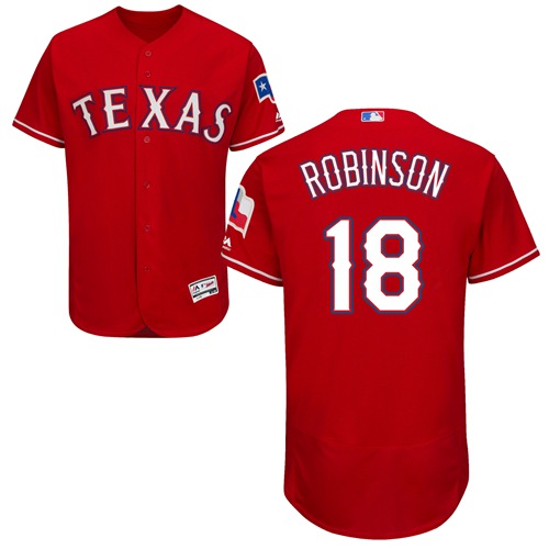 Rangers #18 Drew Robinson Red Flexbase Authentic Collection Stitched Baseball Jersey Rangers #18 Drew Robinson Red Flexbase Authentic Collection Stitched Baseball Jersey