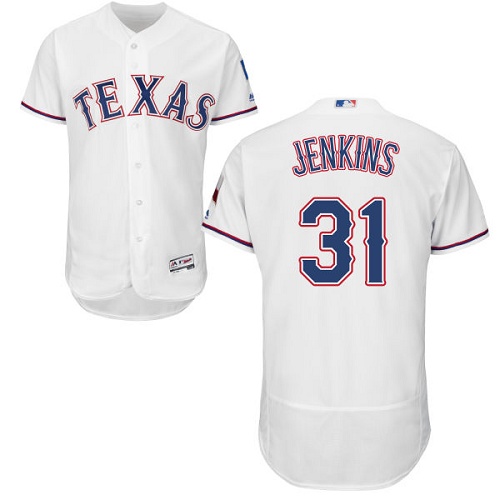 Rangers #31 Ferguson Jenkins White Flexbase Authentic Collection Stitched MLB Jersey Rangers #31 Ferguson Jenkins White Flexbase Authentic Collection Stitched MLB Jersey
