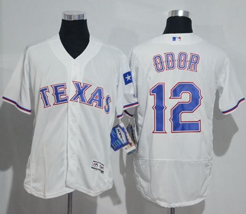 Rangers #12 Rougned Odor White Flexbase Authentic Collection Stitched MLB Jersey Rangers #12 Rougned Odor White Flexbase Authentic Collection Stitched MLB Jersey