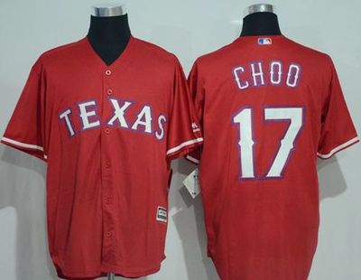 Rangers #17 Shin-Soo Choo Red New Cool Base Stitched MLB Jersey Rangers #17 Shin-Soo Choo Red New Cool Base Stitched MLB Jersey
