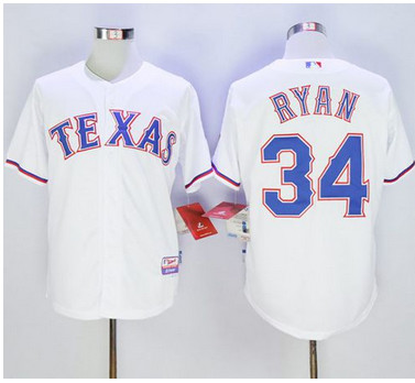 Rangers #34 Nolan Ryan White Cool Base Stitched MLB Jersey Rangers #34 Nolan Ryan White Cool Base Stitched MLB Jersey