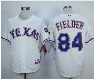Texas Rangers #84 Prince Fielder White Cool Base Stitched Baseball Jersey Texas Rangers #84 Prince Fielder White Cool Base Stitched Baseball Jersey