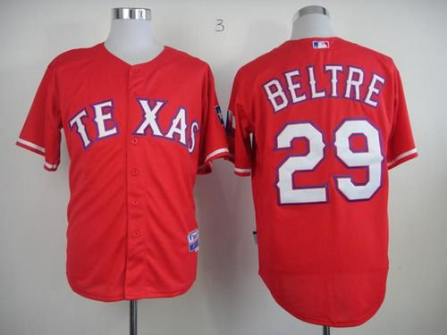 Texas Rangers #29 Adrian Beltre Red 40th Anniversary Patch Cool Base Stitched Baseball Jersey Texas Rangers #29 Adrian Beltre Red 40th Anniversary Patch Cool Base Stitched Baseball Jersey