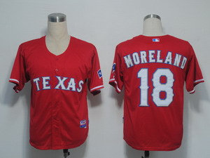 Texas Rangers 18 Moreland Red Cool Base Texas Rangers 18 Moreland Red Cool Base