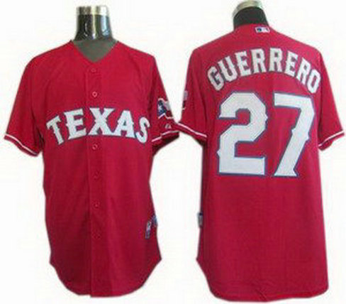 Texas Rangers 27 Vladimir Guerrero Jersey red Texas Rangers 27 Vladimir Guerrero Jersey red