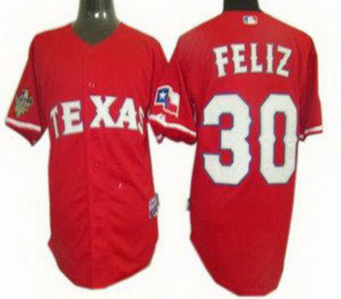 Texas Rangers 30 Neftali Feliz jerseys red Texas Rangers 30 Neftali Feliz jerseys red