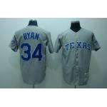 Texas Rangers #34 ryan m&n grey jerseys Texas Rangers #34 ryan m&n grey jerseys