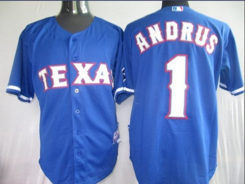 Texas Rangers 1 Andrus Blue jerseys Texas Rangers 1 Andrus Blue jerseys