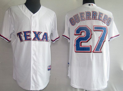 MLB Jerseys Texans 27# Guerrero white MLB Jerseys Texans 27# Guerrero white