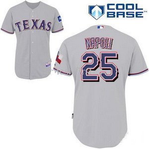 Texas Rangers 25 Mike Napoli Grey Baseball Jerseys Cool Base Jersey Texas Rangers 25 Mike Napoli Grey Baseball Jerseys Cool Base Jersey