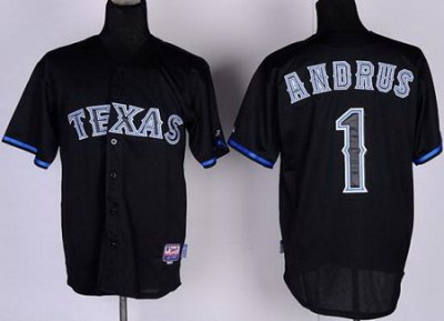 Texas Rangers 1# Elvis Andrus Black Fashion MLB Jerseys Texas Rangers 1# Elvis Andrus Black Fashion MLB Jerseys