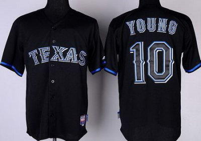 Texas Rangers 10# Michael Young Black Fashion Jerseys Texas Rangers 10# Michael Young Black Fashion Jerseys