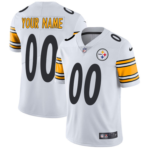 Men's NFL Pittsburgh Steelers Vapor Untouchable Customized Limited White Road Jersey Men's NFL Pittsburgh Steelers Vapor Untouchable Customized Limited White Road Jersey