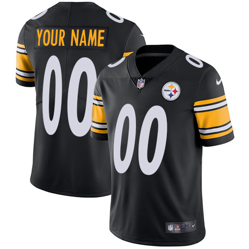 Men's NFL Pittsburgh Steelers Vapor Untouchable Customized Limited Black Home Jersey Men's NFL Pittsburgh Steelers Vapor Untouchable Customized Limited Black Home Jersey