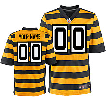 Nike Pittsburgh Steelers Customized Elite Yellow Strip Jerseys Nike Pittsburgh Steelers Customized Elite Yellow Strip Jerseys