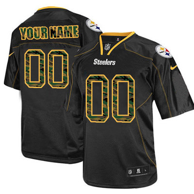 Nike Pittsburgh Steelers Customized Elite Camo Black Jerseys Nike Pittsburgh Steelers Customized Elite Camo Black Jerseys